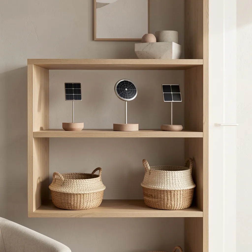 Sunlight charging a solar stake during the day