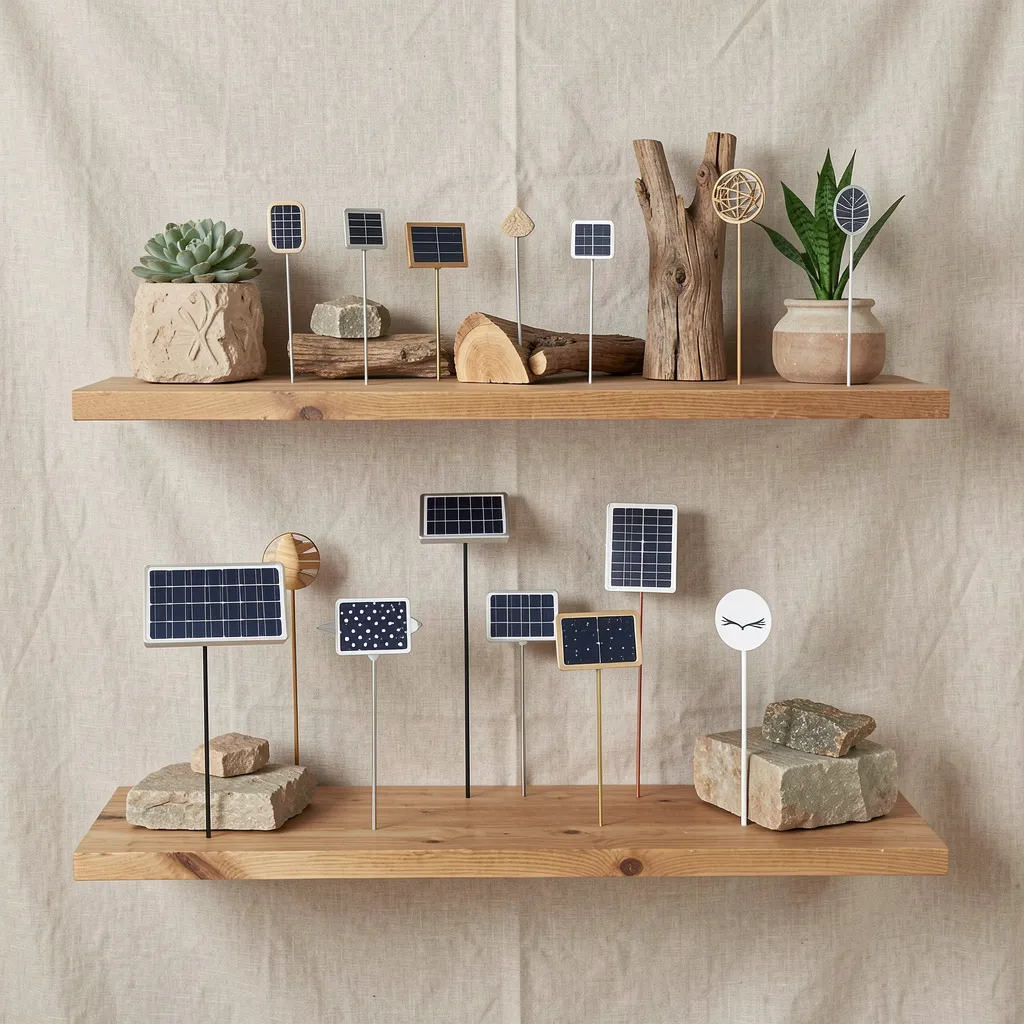 Pathway lined with mini lanterns