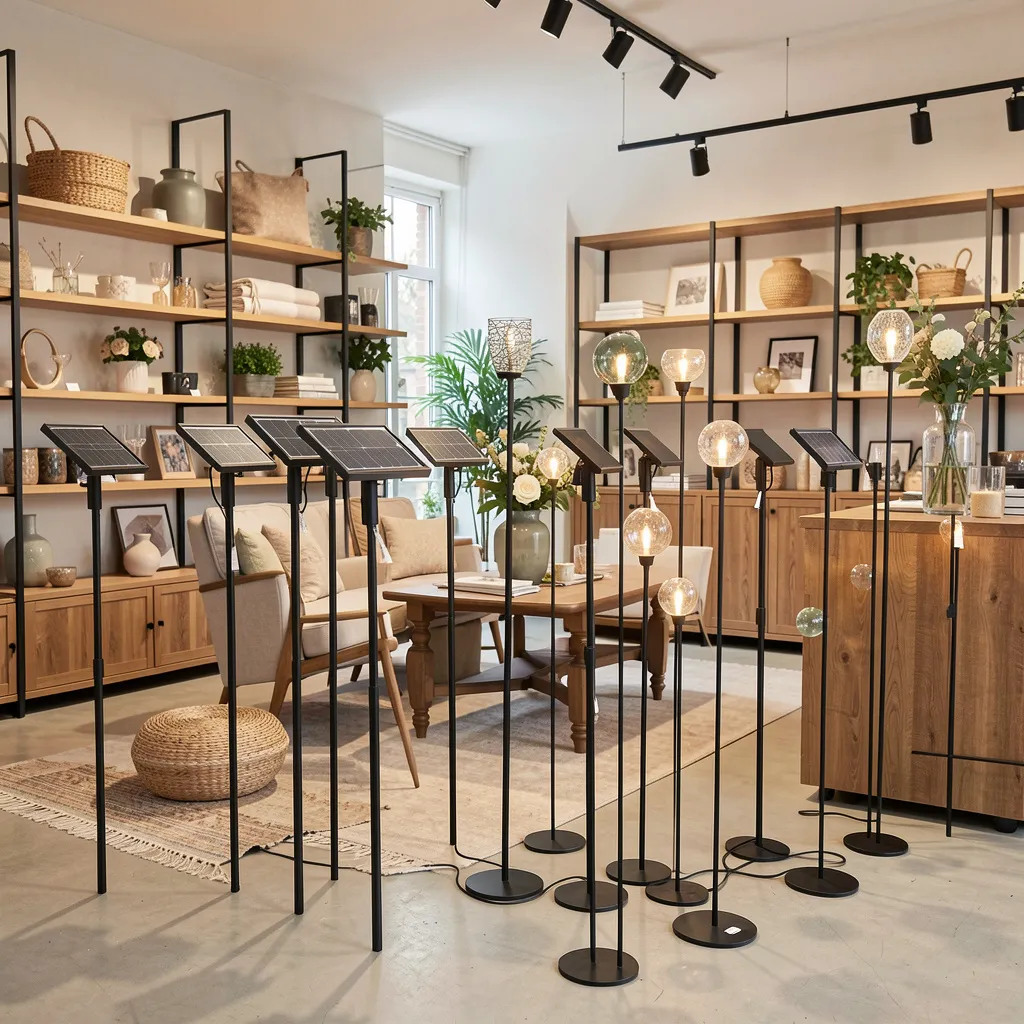 Stake in place with panel facing up