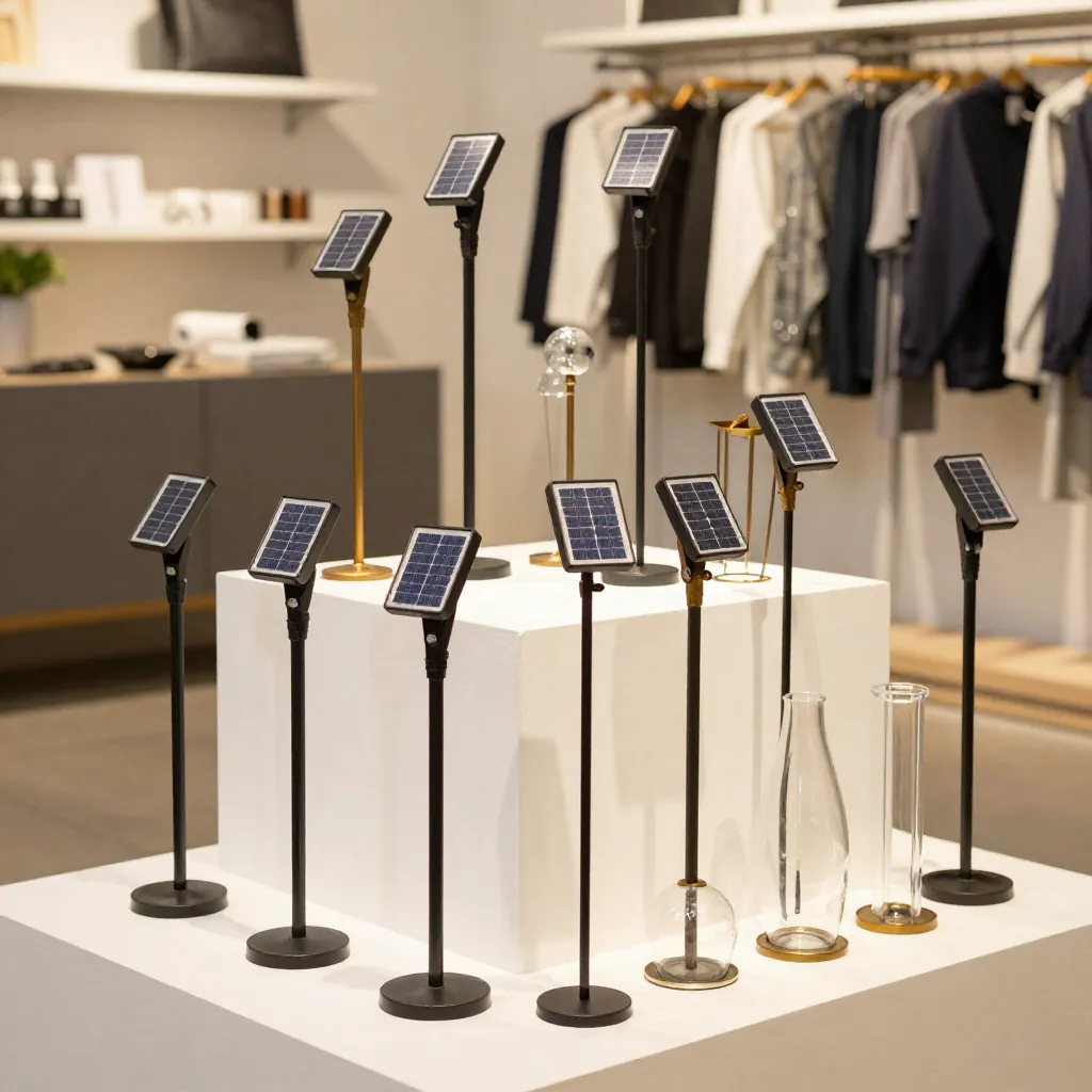 Multiple stakes in landscape